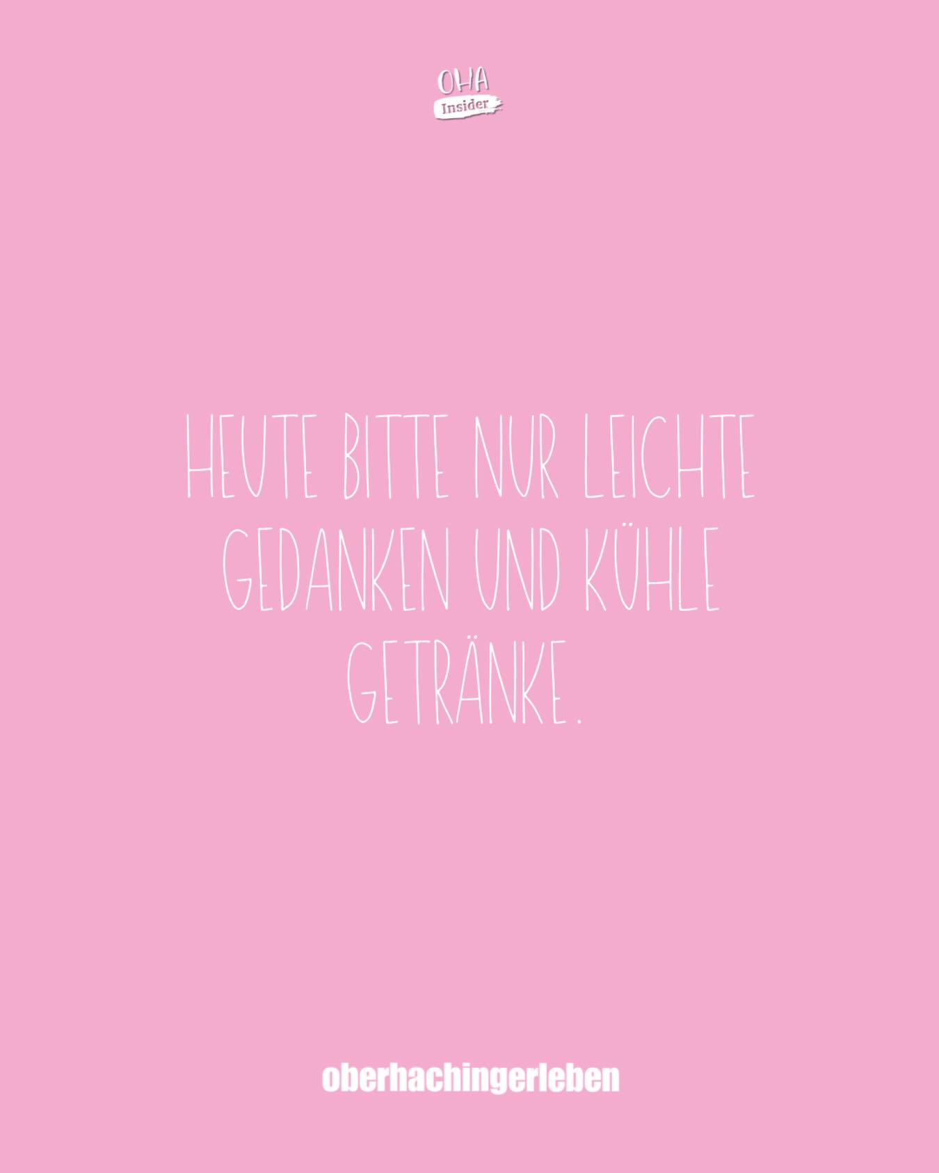 Leichte Gedanken, kühle Getränke – mehr braucht’s heute nicht. ☀️🍹 Schönen Sonntag, Oberhaching!
#sonntag #hitzewelle #oberhaching #ohainsider #gewerbeverbandoberhaching