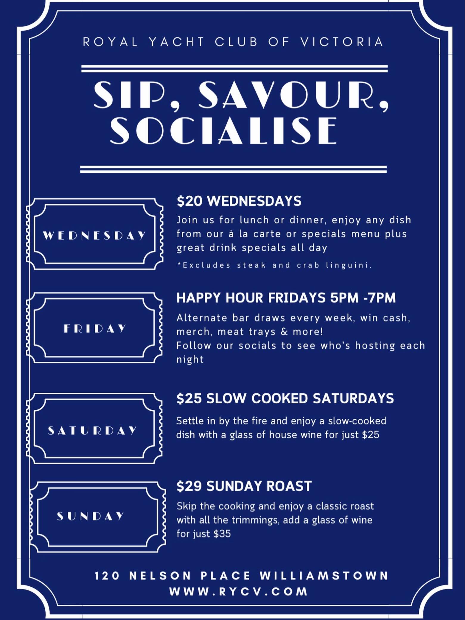 Beat the winter blues at @rycvroyals! Warm vibes, great company, and specials you won’t want to miss.