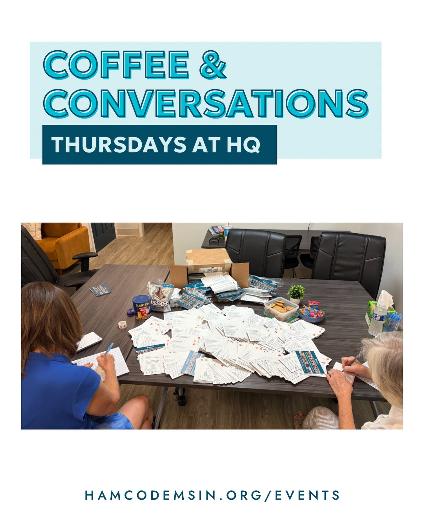 Thanks to all our hardworking postcard writers! We appreciate all you do!
Also, thanks to a very generous donor for providing
all the postage! Feel free to drop in anytime to help out!
