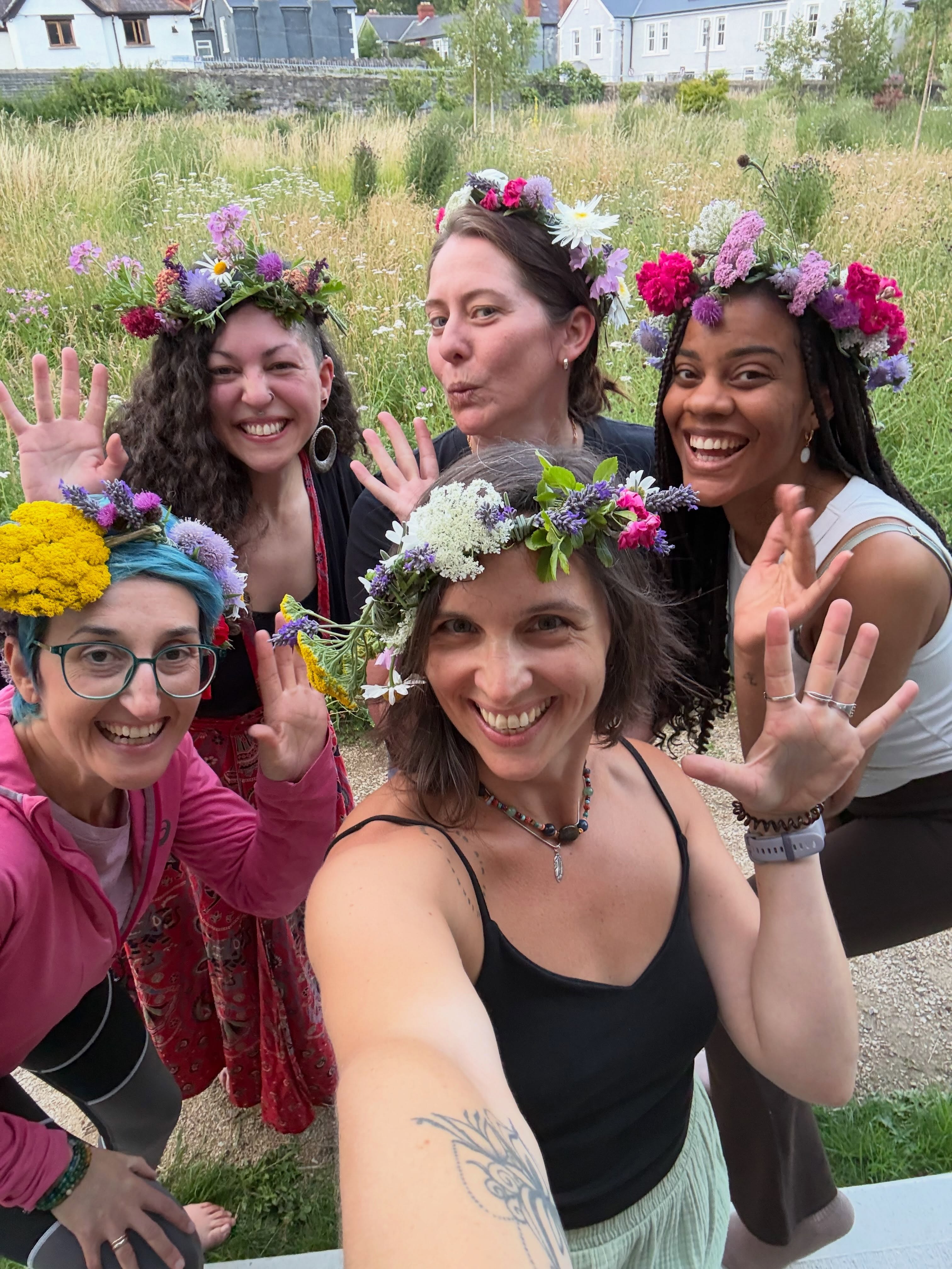 We had the most nourishing women’s circle to embrace the abundance of nature at this time of the year 🙏🏽
Very grateful for this gathering and these women. Each one of you has brought something very special to our circle!
Something magic happens when women come together 🙌
Yesterday we made Flower Crowns and danced together 🙏🏽 A beautiful return to ourselves.
I read the below poem in our circle yesterday by Donna Ashworth
WHEN WOMEN COME TOGETHER
When women come together,
something magical happens.
It’s science, the mystical kind,
and it’s an unstoppable force,
to be reckoned with.
When women come together,
they connect,
on a deeper level,
both spiritually and cellularly.
Souls nodding in alignment, I see you.
Put women together for long enough
and their cycles will sync.
If that is not an example of the wondrous, connective majesty of womanhood,
what is my friend, what is?
When women come together,
an unseen wall is fashioned,
built from the wisdom of the breaks,
we have all endured,
and the passion to scream louder,
so that those beneath us can hear,
and need not suffer the same.
When women come together,
and tell their stories,
the good and the bad,
the power created is a tsunami of strength and intuition.
Washing us all on to better things.
A wave of majesty, wisdom and connection.
When women come together,
we are, quite frankly, intimidating.
So watch out for those will keep us apart.
They are afraid.
We are not.
Donna Ashworth
Join WILD HEART WOMEN’S RETREAT 20-23 August in the Yoga Barn for a weekend long gathering with like-minded women. This is an incredible opportunity to rest, feel inspired, reconnect with cycles of nature and cycles of life, feel our bodies, dance and sing.
Join now 🙌 All info in bio ✨
#women #womensretreat #flowercrown #cycles #womenscycle