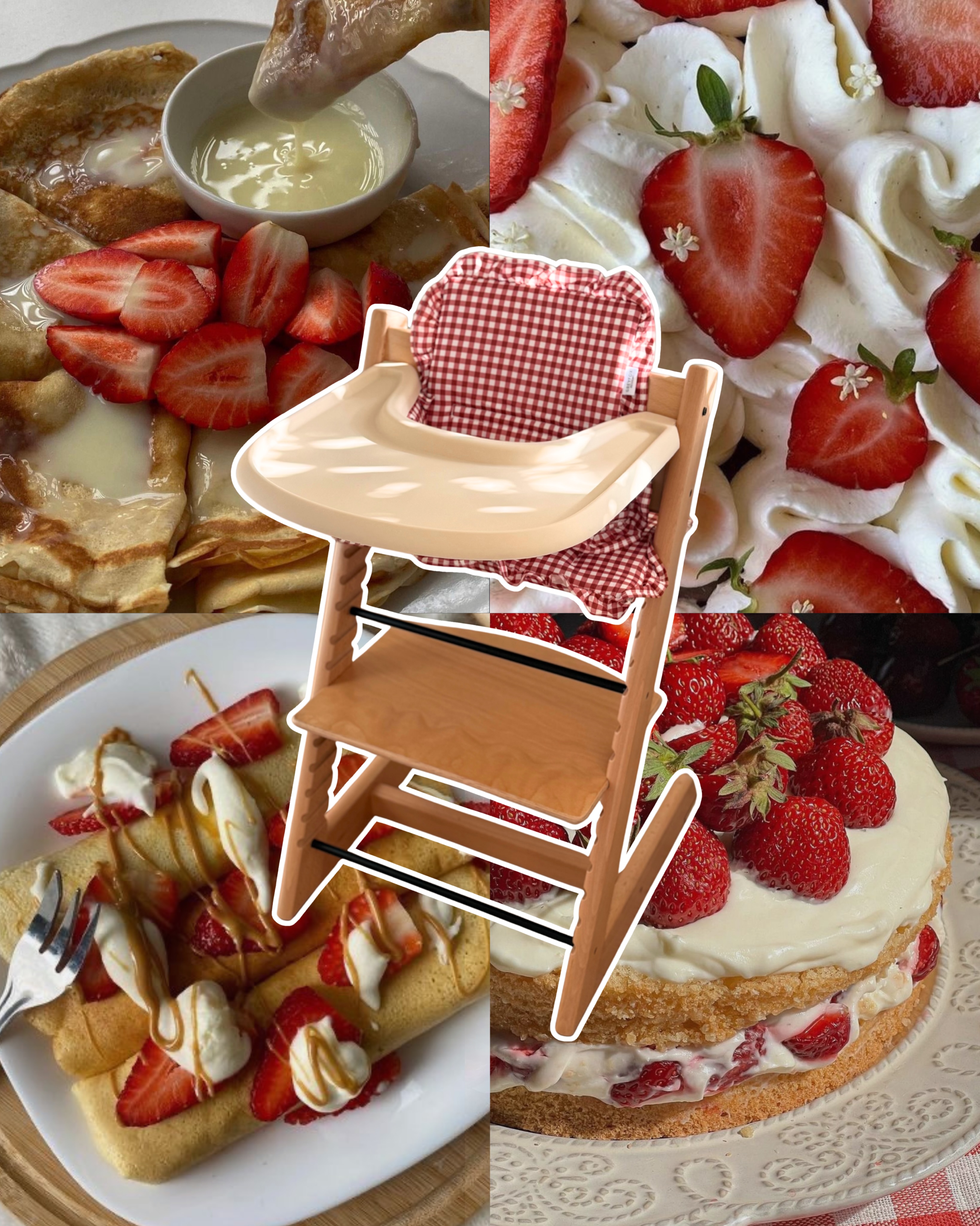 officially strawberries and cream season 🤤
🍓 berry gingham cushion + 🍨 vanilla full cover placemat = the SWEETEST tripp trapp makeover ❤️
.
.
#stokke #tripptrapp #summer #strawberries #highchair
