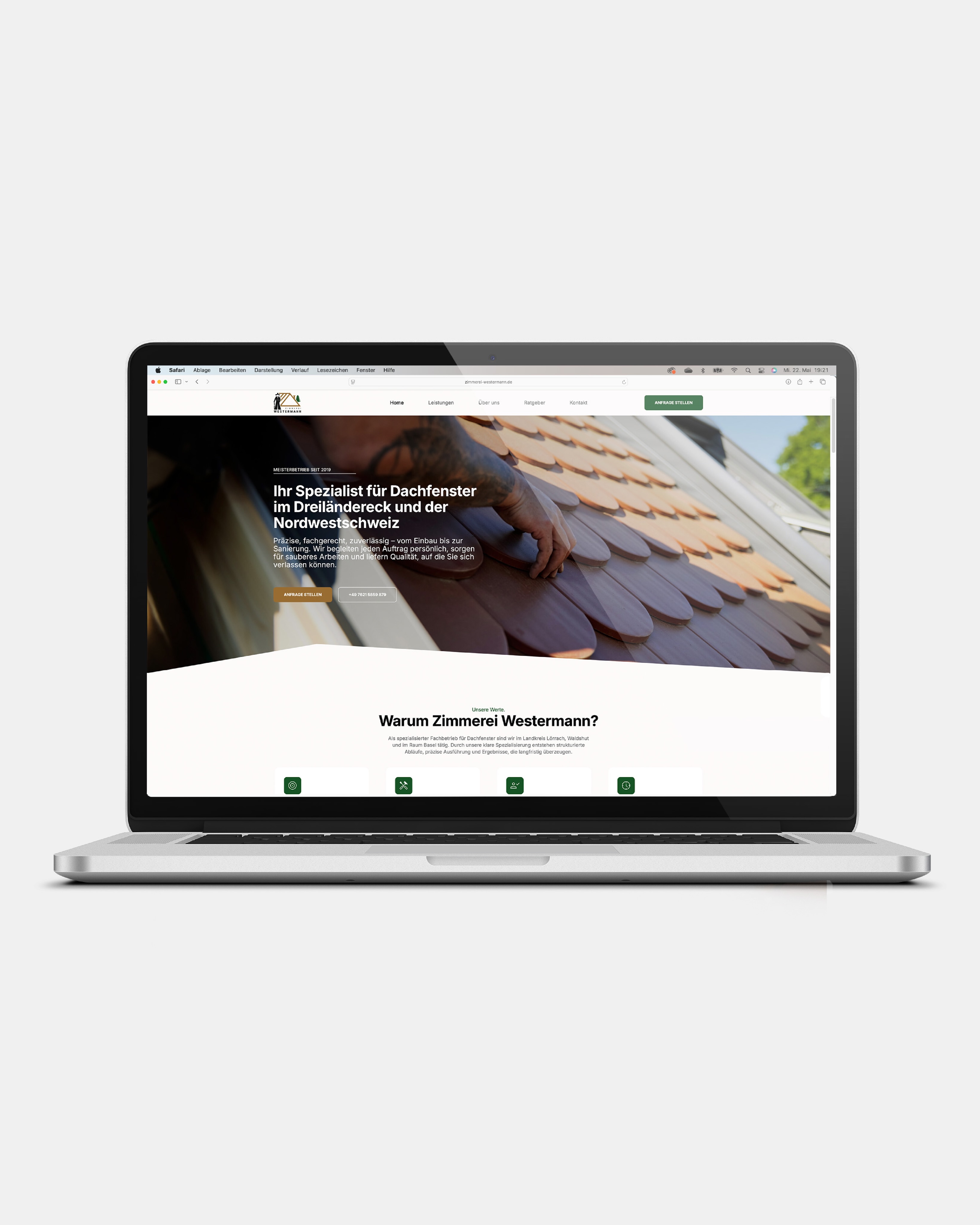 Konzept & Design Webseite • Zimmerei Westermann in Schallbach
Fotografie: @joss.andres
.
.
.
#hochdreicommunications #grafikdesign #werbeagentur #weilamrhein #basel