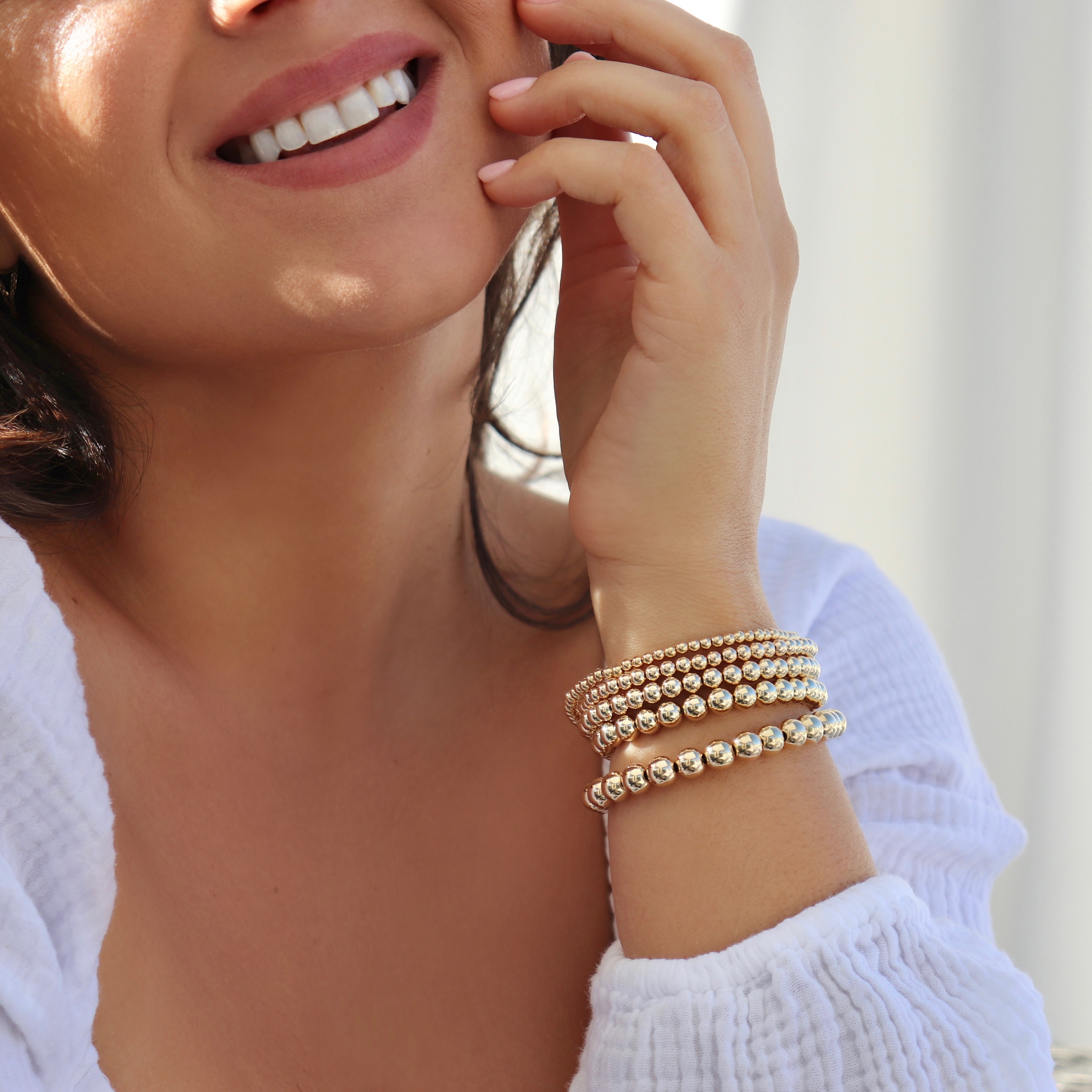 If you’re admiring the Jane stacks in our story, here’s the full five-bracelet stack 😍 these are sold either individually or as a set on www.kayliedawn.com ✨