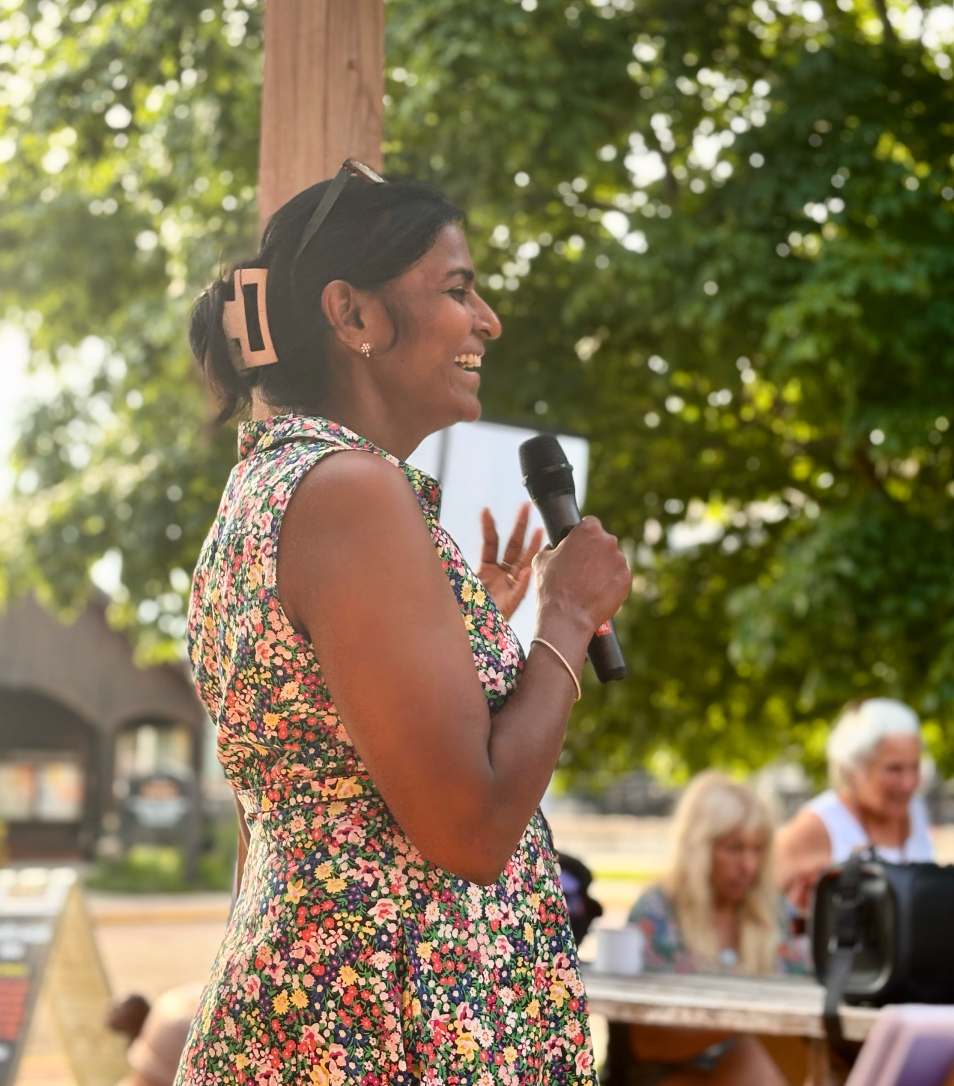 What joy!
Happy Wisconsin Women in Conservation Week! It has been so wonderful to celebrate with happy hours in Milwaukee and Mount Horeb. WiWiC Program Lead and MFAI Education Director Dr. Esther Durairaj welcomed many old and new friends to the events.