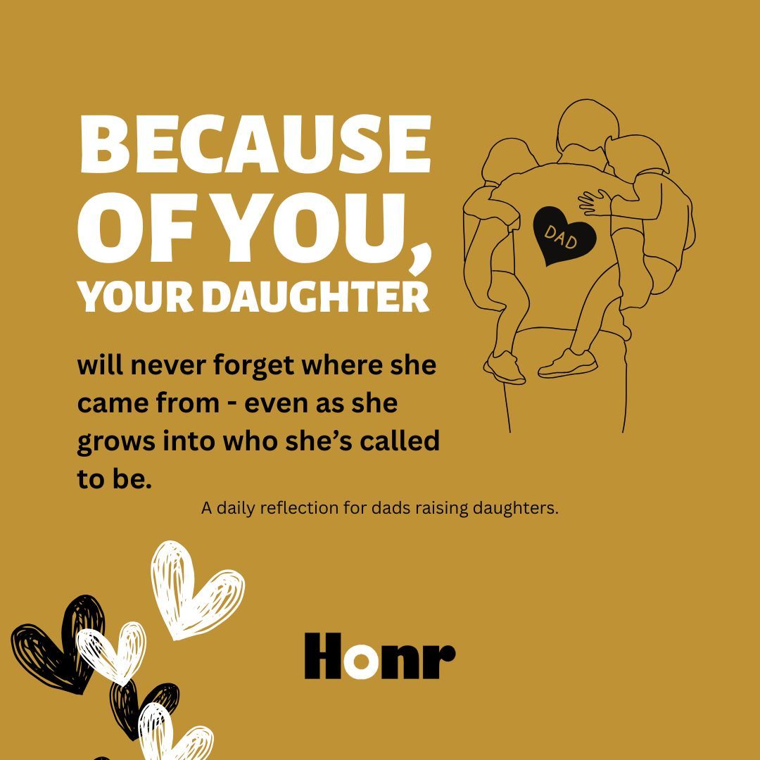 Because of your steady love and presence, she will never forget her roots even as she steps confidently into her future. She’s grounded because of you. Keep showing up.
#BecauseOfYouDad #RaisingDaughters #DadLife #FatherhoodMatters #GirlDadLove #LegacyBuilding #IntentionalParenting #Fatherhood #Parenting #FathersAndDaughters #GirlDad #DadsRaisingDaughters #HonrDad #HonrMag