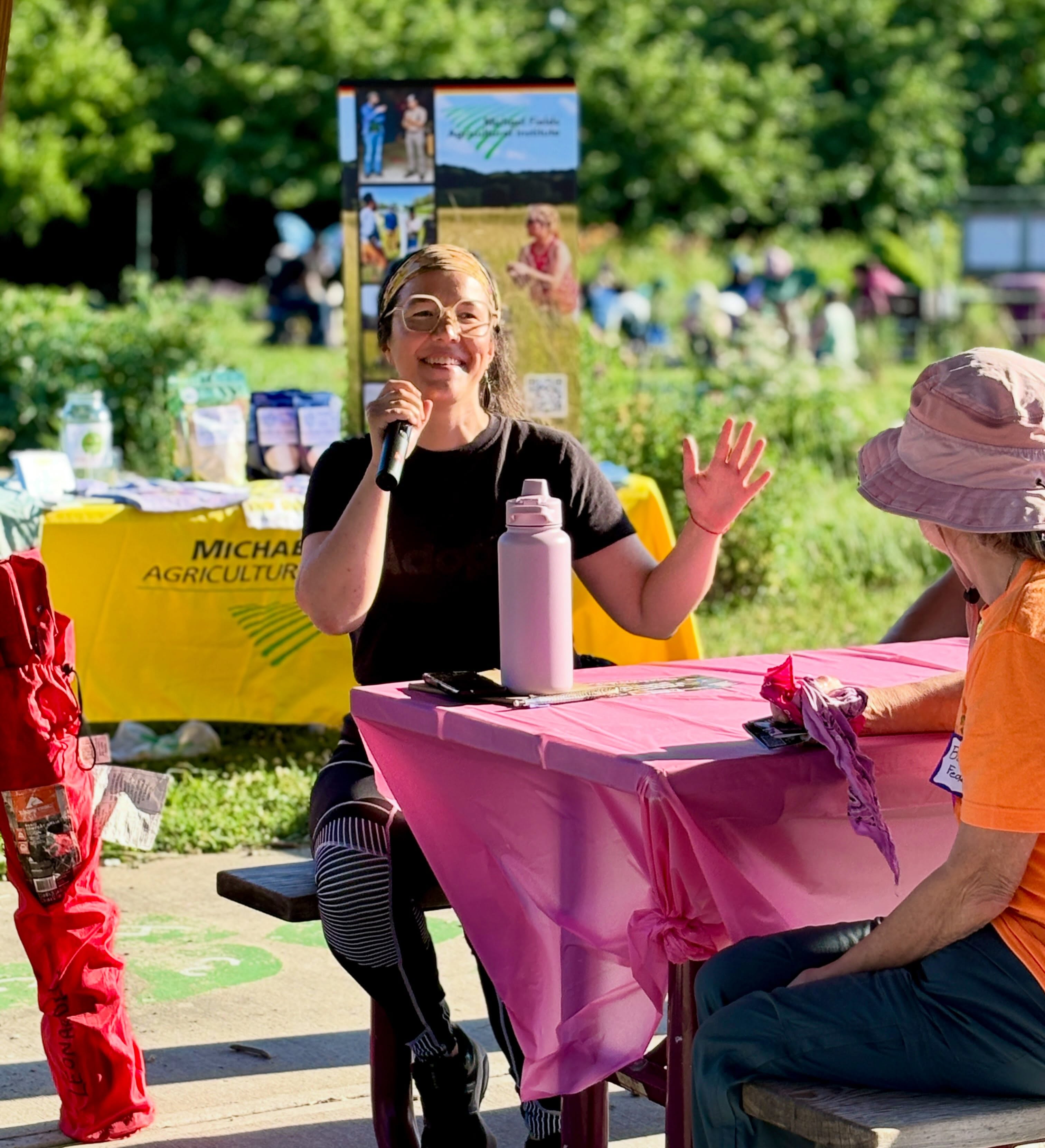 We had such a special time out at @alicesgardenmke ’s Garden yesterday celebrating Wisconsin Women in Conservation Week.
“Synergy” feels like a word that got overused in ’90s PowerPoints, but it really is something incredible to see people come together over shared passions and pursuits. We geeked out about native plants, schemed up new collaborations, ate really dang good food from MKE Delicious Bites, traded tips on making tinctures, and so much more.
THANK YOU, sweet community, for once again holding us in gratitude. And a special thank you to our host and opening speaker extraordinaire, Venice Williams @venicemke!
If you missed us in MKE, come on out to @brixcider in Mount Horeb tomorrow, Wednesday, July 8, at 5:30 p.m. for another informal happy hour! More details at wiwic.org/upcomingevents.