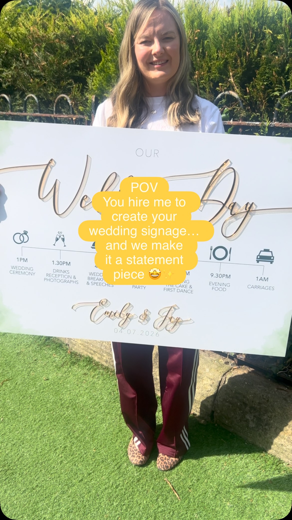 You asked for wedding signage…so I made it extra ✨
Adding mirrored acrylic details and making it double-sided means your welcome works from every angle 💜
Welcome sign + order of the day + table plan = one statement piece 🤩
Congratulations to Emily and Jay whose wedding @mittonhall this was for 🥰
And thanks, as always, to @boldlywhittle for making all my acrylic wishes come true 🪄
#weddingsignage #weddingstationery #luxuryweddingdetails #ukweddingsupplier #weddingdetails