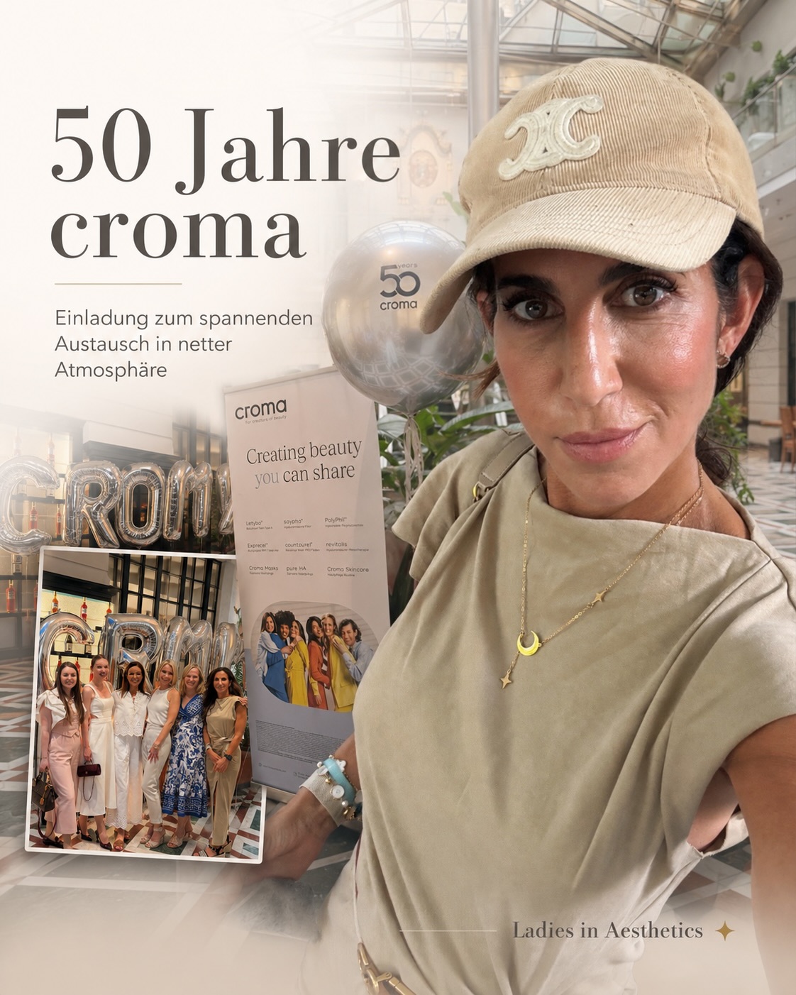 50 Jahre croma ✨
Danke für die Einladung zu einem wirklich schönen Abend mit spannendem fachlichem Austausch, neuen Impulsen und vielen netten Begegnungen mit Kolleginnen und Kollegen.
@cedore.s.kempten @rundumschoen___ @doc.mili.sto @dr.garving @medicalskinbar_dr.katja @dr.svenja_giessler @dr.sandweg @dr.med.susannesteinkraus @loveyourglow.de
Gerade diese persönlichen Gespräche, das Wiedersehen mit bekannten Gesichtern und der Austausch über Entwicklungen in der ästhetischen Medizin machen solche Veranstaltungen für mich besonders wertvoll.
Herzlichen Dank an @steffi_cromapharma und das gesamte croma Team für die Einladung, die schöne Atmosphäre und die tolle Organisation. 🤍
#croma #50jahrecroma #ladiesinaesthetics #ästhetischemedizin #medicalaesthetics
Bild wurde mit Hilfe von Ki generiert
