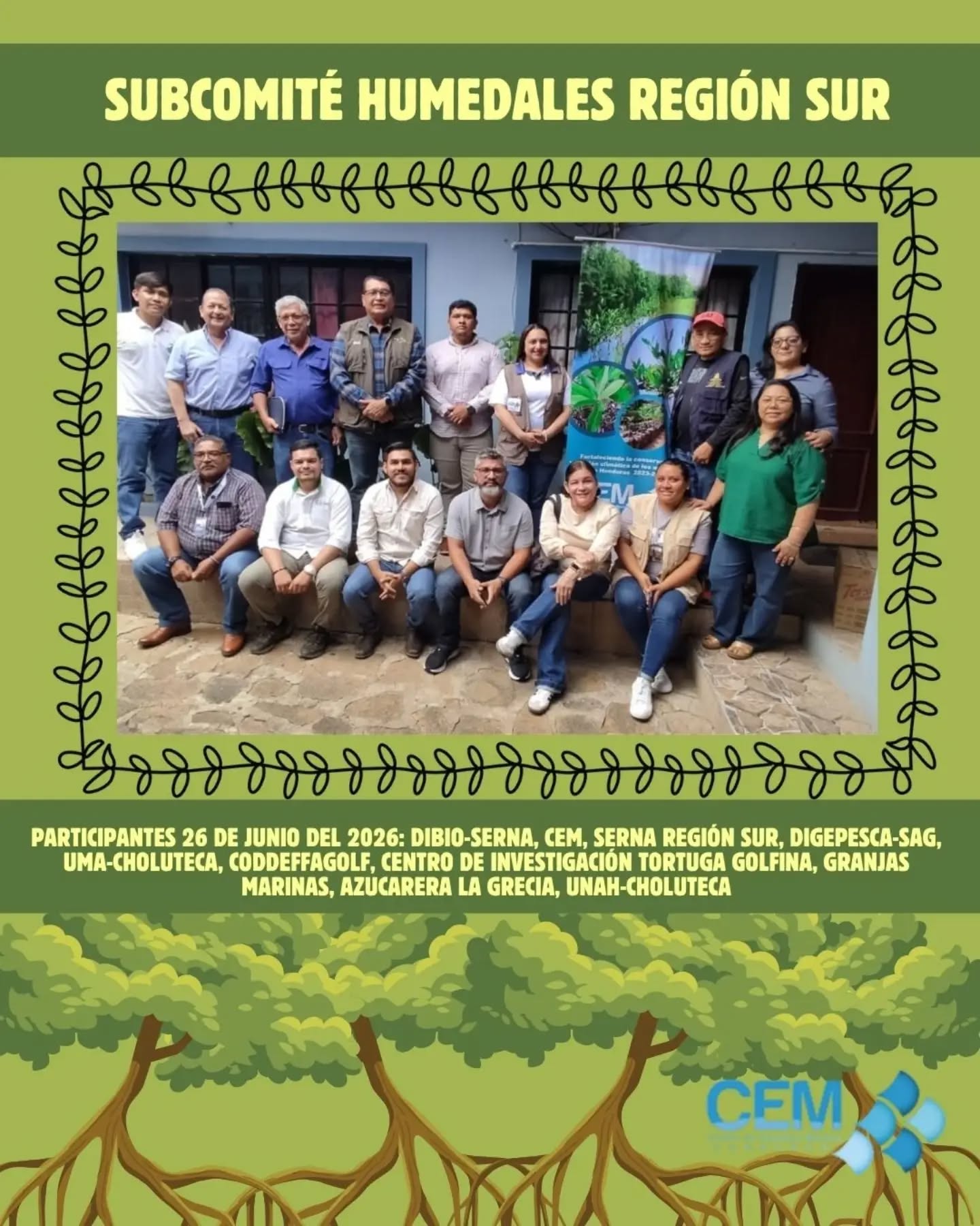 En fortalecimiento de la gobernanza de los humedales, el pasado 26 de junio CEM en apoyo a DiBio-SERNA y junto a ella, coordinó una reunión para reactivar el subcomité de humedales de la Región Sur.
Estos espacios son de suma importancia para la coordinación regional, el intercambio de información y la mejora en la comunicación entre instituciones públicas, privadas y de apoyo.
Durante la reunión se presentaron los antecedentes del trabajo realizado en la región por el subcomité de humedales, y se definieron los siguientes pasos para diseñar un sistema en el cual el subcomité logre su sostenibilidad.
#Humedales #MedioAmbiente #Sostenibilidad #RegiónSur #Honduras Gobernanza CEM DiBioSERNA Conservación