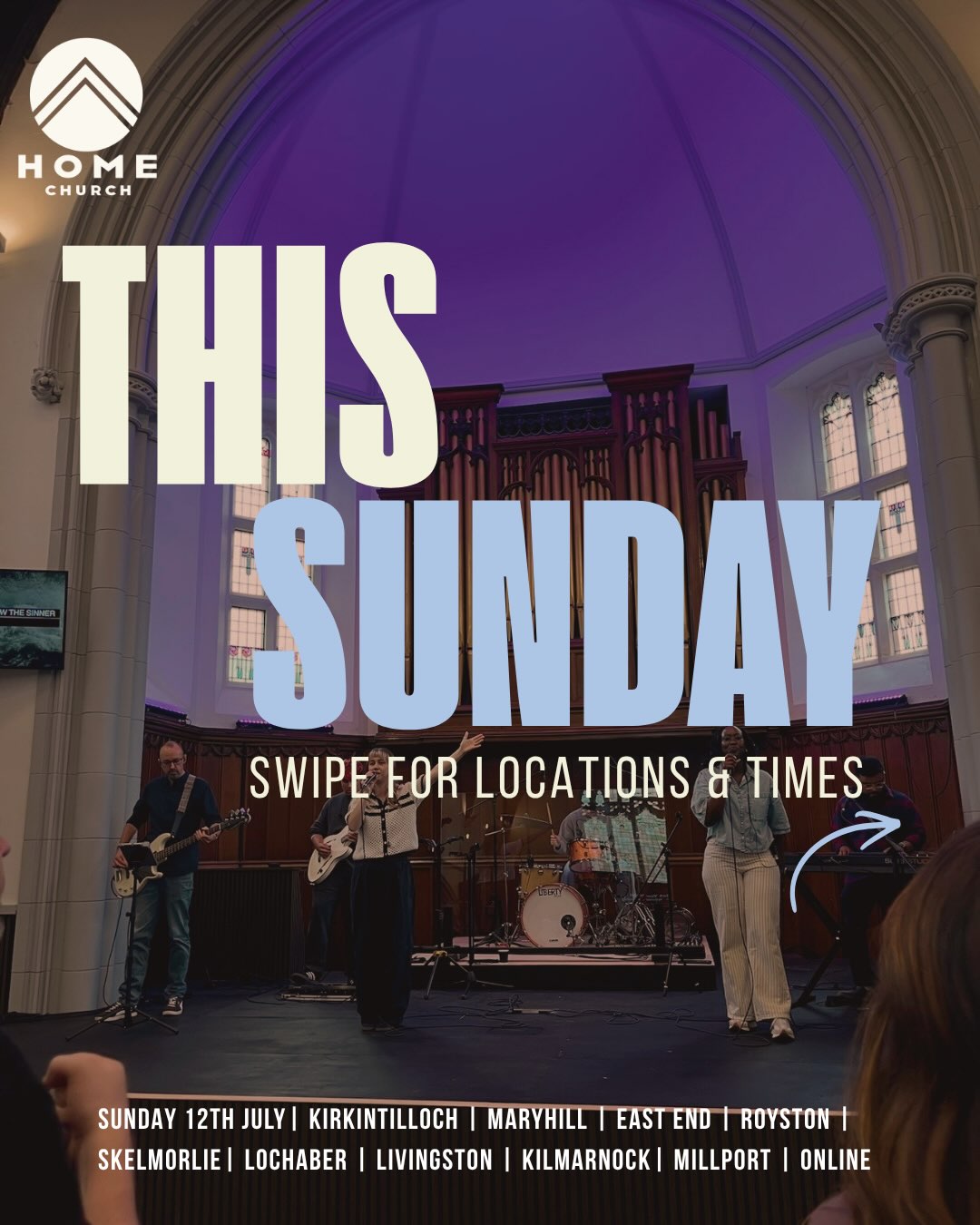 If you’re seeing this .. it’s your sign to come to Church this Sunday ! 🤍 👀
We would love to see you across any of our locations to gather together, worship Jesus and hear the word he has prepared for us 🙌🏻
Let us know which location you’ll be attending below 👇
#church #christian #jesus #bible #jesusisreal