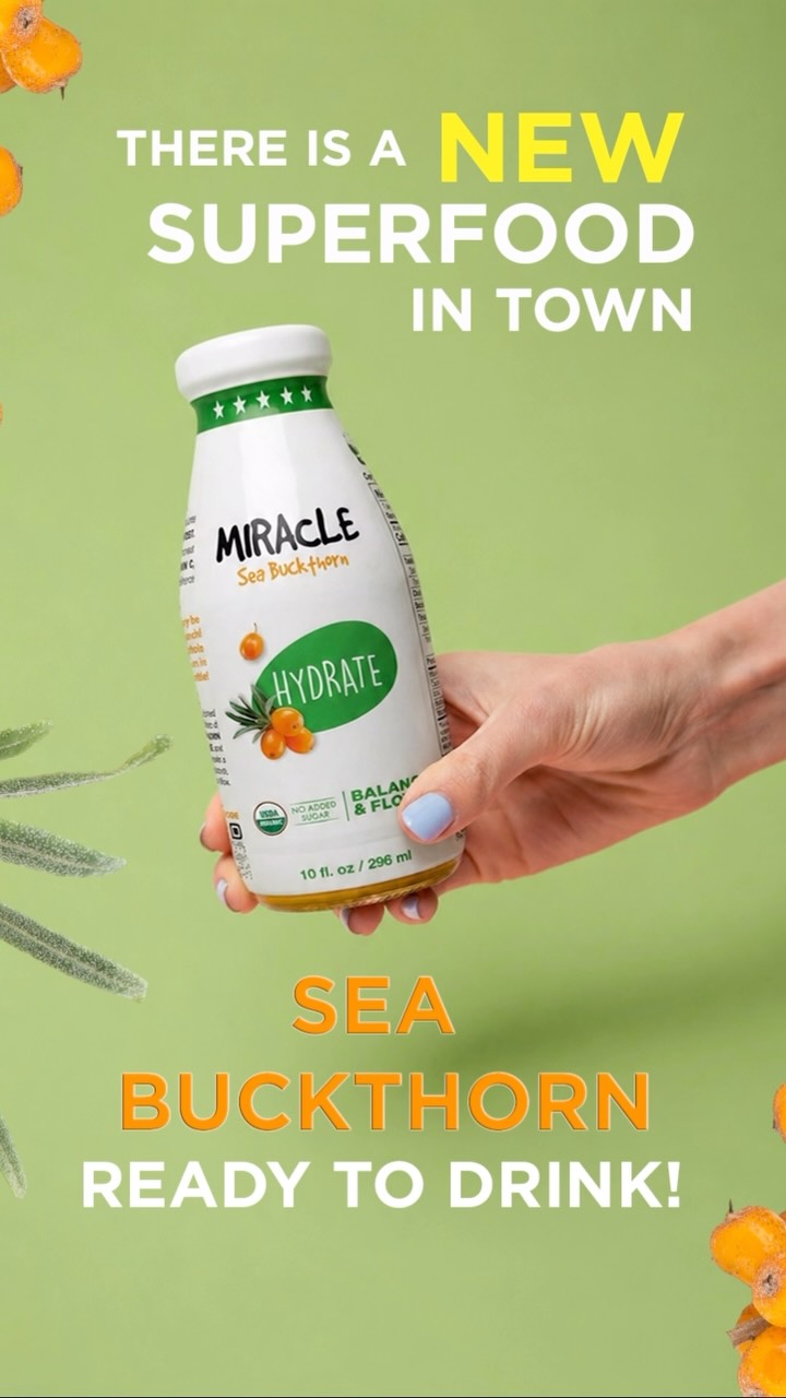 ✨ THERE’S A NEW SUPERFOOD IN TOWN! ✨
Meet your new daily wellness ritual. 🌿🧡
Miracle Sea Buckthorn is packed with the natural power of one of the world’s most nutrient-rich berries, delivering plant-based Omega 7, antioxidants, vitamins, and clean ingredients in every sip.
🥤 Ready to drink.
🌱 USDA Organic.
🚫 No Added Sugar.
💪 Naturally energizing.
Shake Well. Drink. Believe. ✨
#SeaBuckthorn #NewSuperfood #MiracleSeaBuckthorn #Superfood #OrganicDrinks