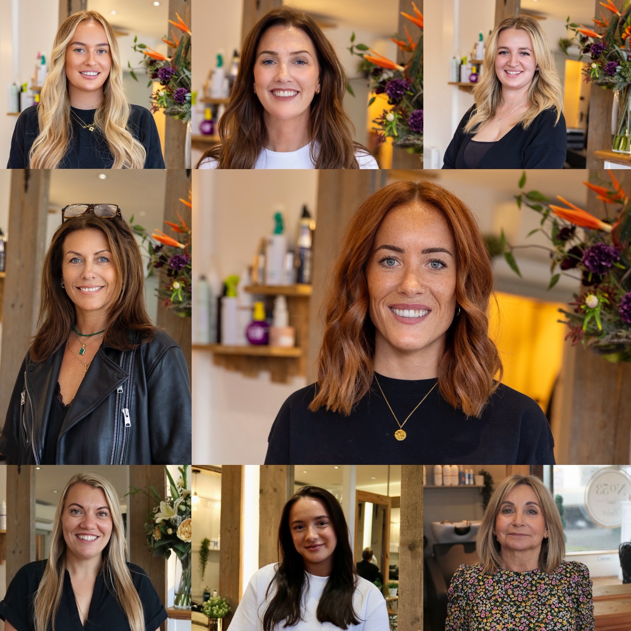 You might recognise a few of these faces… ✨
The team behind the hair, the conversations, the transformations, and the experience.
Whether you’ve been coming to us for years or you’re thinking about booking your first appointment, we