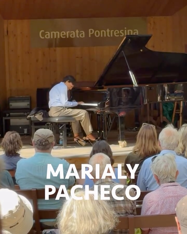«Music unifies people» @marialypacheco @festivaldajazz @stmoritz July 11, 2026 at the Taiswald @pontresina_engadin @engadin.stmoritz