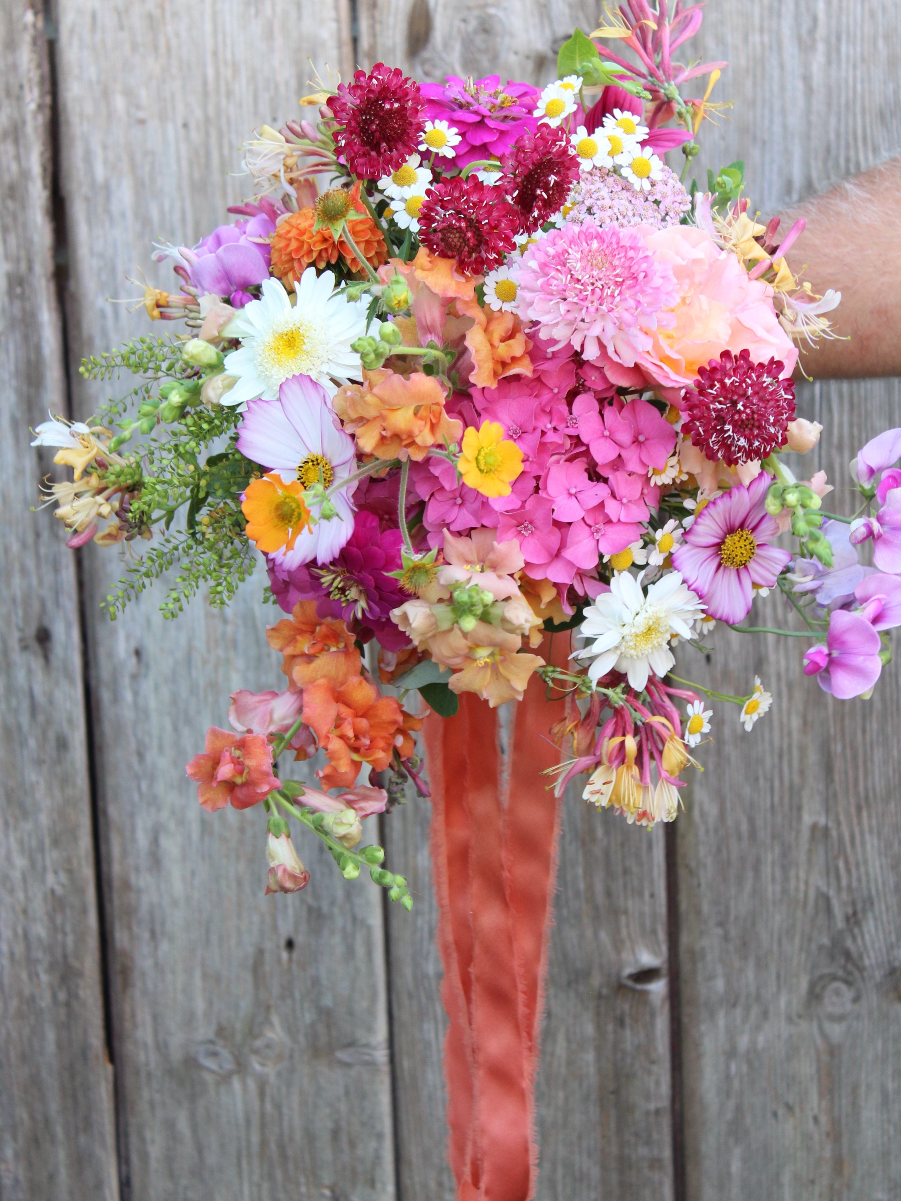 A slightly belated congratulations to Emily and Dan who married in Hutton at the weekend and chose the perfect colours for their hot and sunny day 🌞 the first of the hydrangeas, cosmos, dahlias and zinnias 🌸
#bridalbouquet #weddingbouquet #bridalflowers #buttonhole #somersetwedding
