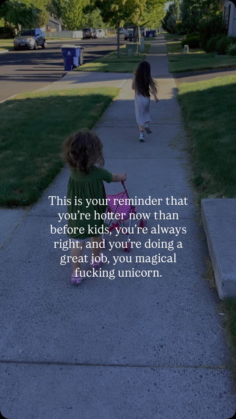 So start acting like it.