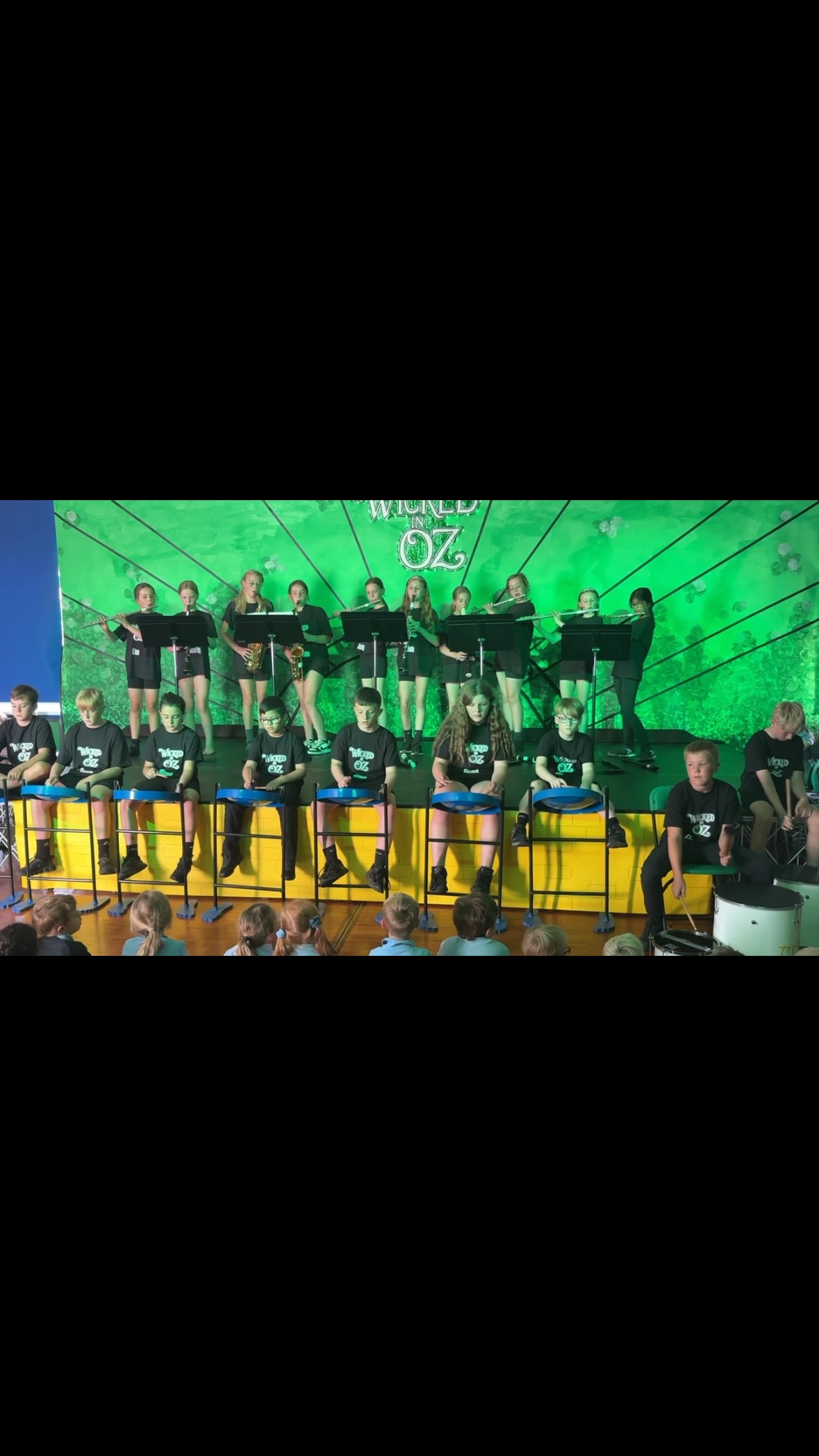 A little clip of Somewhere Over the Rainbow 🌈 from our Wicked in Oz orchestra!