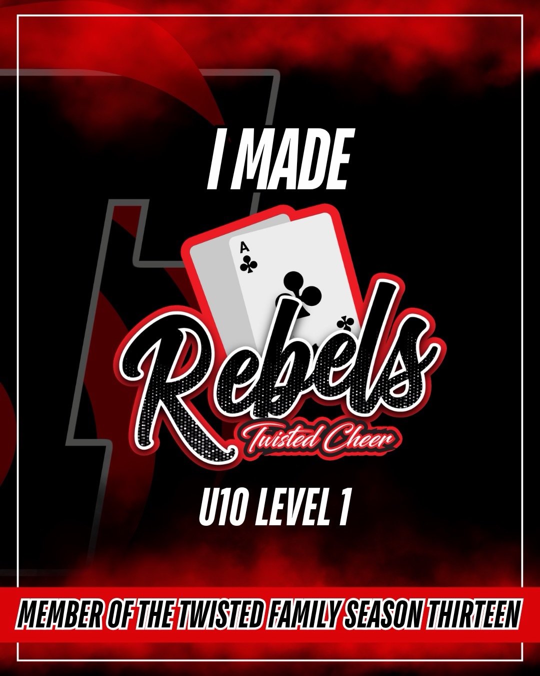 OUR ALLSTAR TEAMS FOR SEASON 13 ARE READY FOR YOU!! 🤩❤️🖤
Our Allstar teams are:
U10 Level 1 - Rebels
U12 Level 1 - Renegades
U14 Level 1 - Notorious
U14 Level 2 - Rebellion
U18 Non-Tumble Level 2 - Riot
U16 Level 3 - Revenge
International Open Coed Level 3 - Anarchy
We’re going international!! Want to see what teams are competing abroad?! ✈️