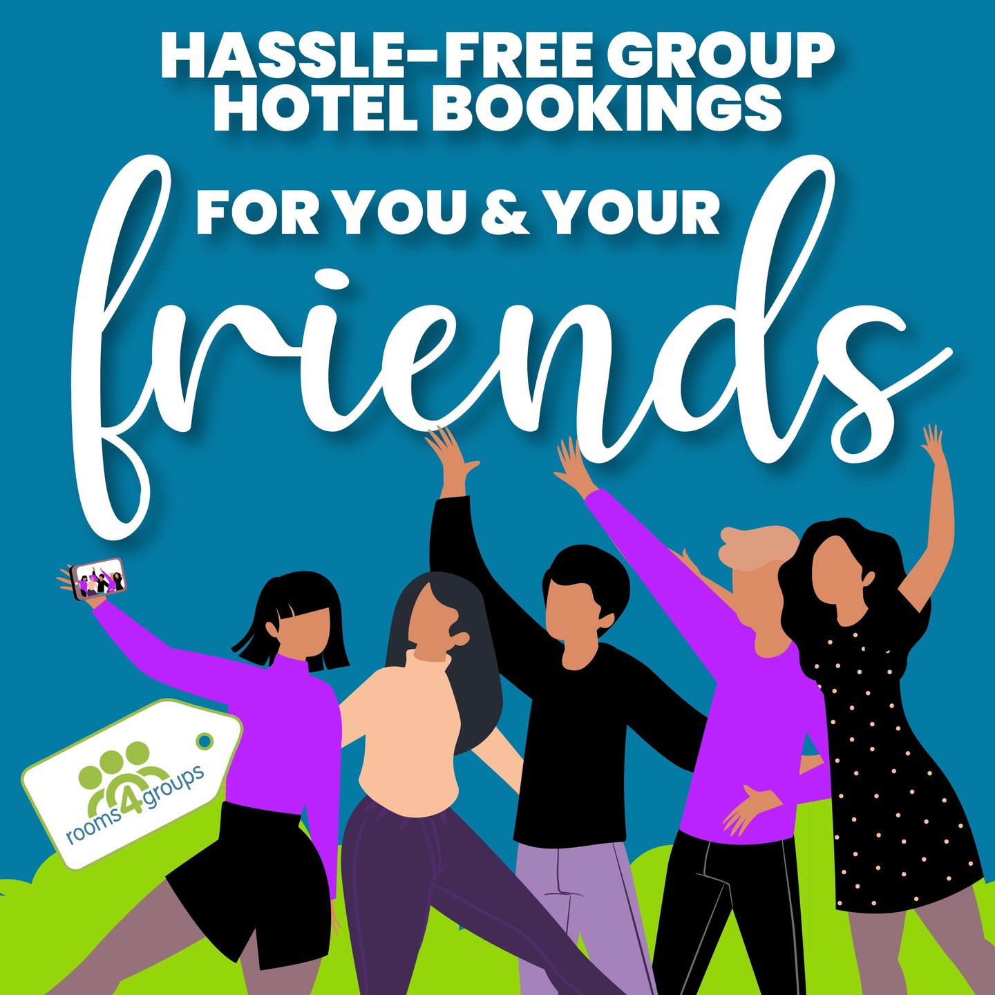 Contact us 3 Time to plan an epic group trip with your mates?
City, beach, country, home or away... Wherever you want to go, we're here to help... Group hotel bookings with rooms4groups are simple!
You give us your trip requirements and we will offer you a hand-picked selection of hotels to suit your budget and your needs, and then work with your chosen hotel on your behalf and deal with all aspects of your booking completely hassle-free! You just deal with our friendly team - we do all the work with the hotels on your behalf.
Our first-rate service includes:
🤩Tailored Group Offers: No matter what your group type rooms4groups specialises in meeting your specific accommodation needs
🤩Exclusive Deals: Exclusive access to discounted group deals in all standards of hotels across the world to meet your budget
🤩Hassle-Free Bookings: Our experienced professional & friendly team will ensure your booking journey is hassle free
#rooms4groups #grouphotels #grouptravel #grouphotelspecialists #friendstrip #travel #matestrip #travelwithfriends #grouptrip #bestiesontour #matesontour #travelbuddies #letsgo #friends