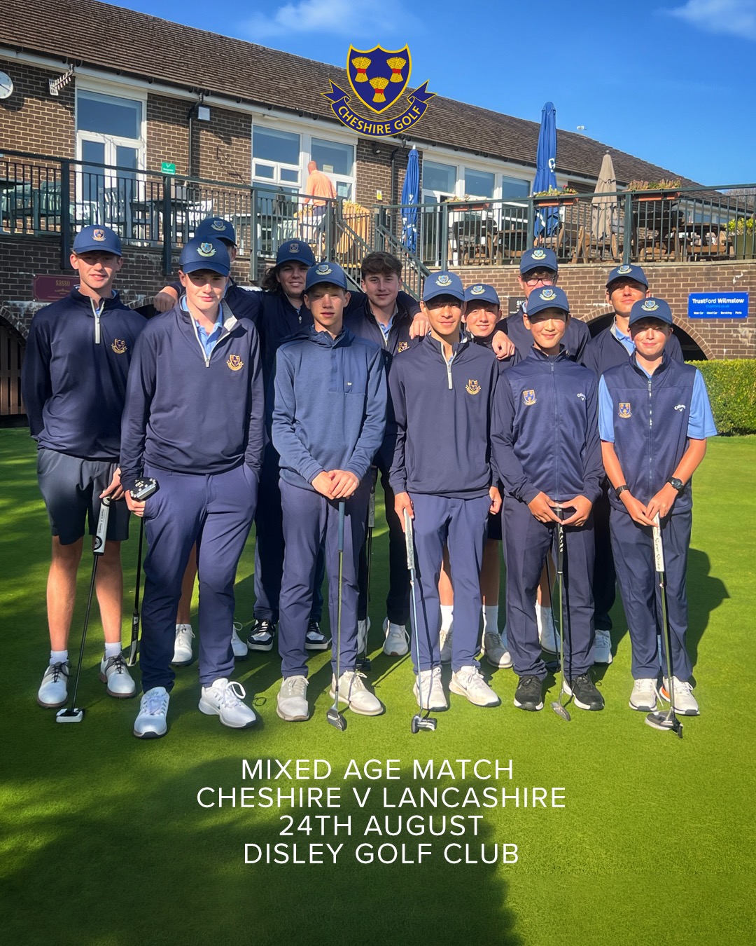 Honours Even at Disley — Cheshire 9, Lancashire 9
Monday 24th August saw some of the most promising