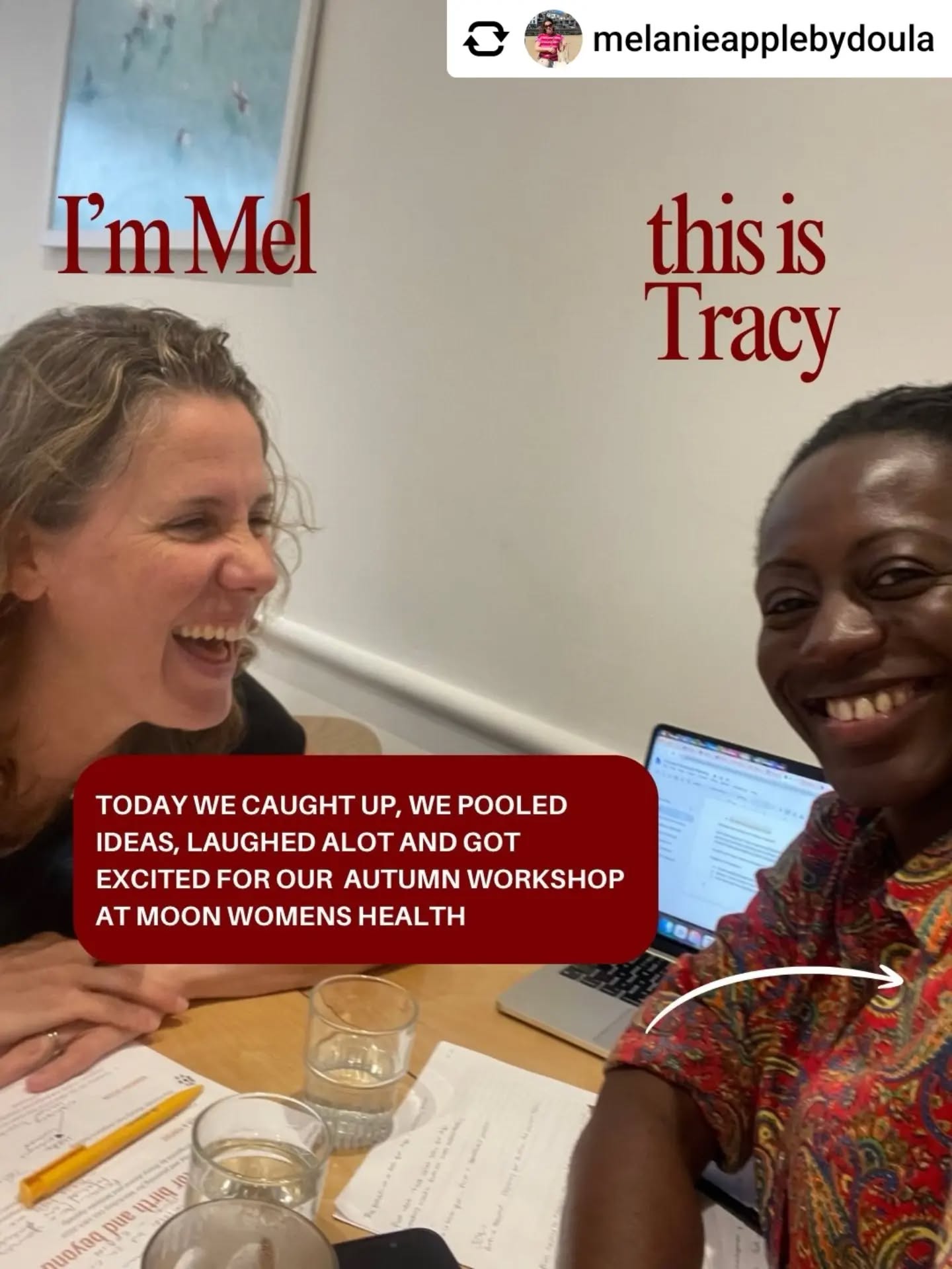 Love it when practitioners get together to share their wisdom!
@melanieapplebydoula and @the.sankofa.birth.experience will be at Moon on 18th October to support you and your partner.
Birth & Beyond - Preparing Together For Birth & Postpartum is a practical workshop exploring how you can confidently work together, holding the mother or birthing person through pregnancy, birth and postpartum recovery.
Find more details in our bio.