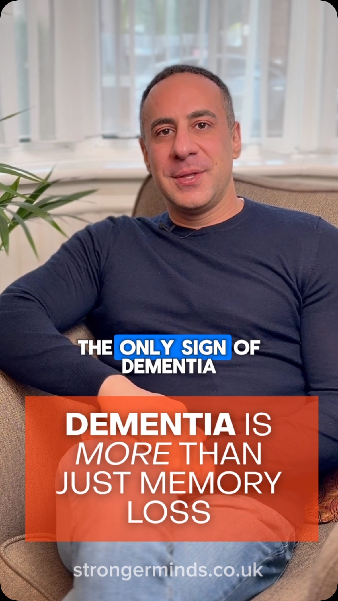 Memory loss isn’t the only sign of dementia - and raising awareness of that matters 🙏
Dementia can affect much more than someone’s ability to remember things. Depending on the person and the type of dementia, early changes can also include:
🔹 Difficulty finding the right words or following conversations
🔹 Becoming confused in familiar places or struggling with everyday tasks
🔹 Changes in judgement, planning or problem-solving
🔹 Changes in mood, personality or behaviour
🔹 Becoming more withdrawn or losing interest in things previously enjoyed
🔹 Difficulty recognising people or objects
🔹 Changes in movement, coordination or spatial awareness
The aim of talking about these signs isn’t to frighten people ❌
➡️ Many of these symptoms can have other explanations, and experiencing one of them does not automatically mean someone has dementia.
But noticing a pattern of change - particularly when it begins to affect everyday life - is worth taking seriously 🙏
Earlier conversations with a GP or specialist can help identify what may be causing the symptoms and, where dementia is involved, give people and their families earlier access to information, treatment, practical support and future planning.
Awareness isn’t about creating fear. It’s about helping people recognise when something has changed and feel able to ask for help sooner 🙏👏🧠
If you’re concerned about changes in yourself or someone close to you, speak to your GP 🗣️
You can also find out more at strongerminds.co.uk
#StrongerMinds #DementiaAwareness #Dementia #MentalHealth #MemoryLoss