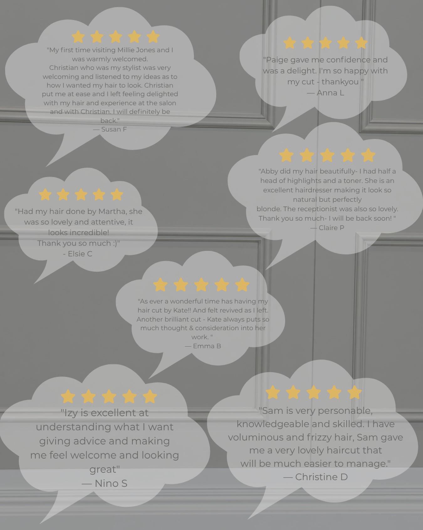A little appreciation for our wonderful clients 🤍✨
Your kind words and lovely reviews mean more to us than you know. We’re so grateful for the beautiful community we’ve created here at Millie Jones’s Hair, built on trust, connection and a shared love for all things hair.
Thank you for choosing us, supporting us and being part of our journey. We truly wouldn’t be us without you. 🤍
With love, always,
Millie Jones’s Hair ✨
#MillieJonessHair #ClientLove #ClientReviews #OurCommunity #londonsalon